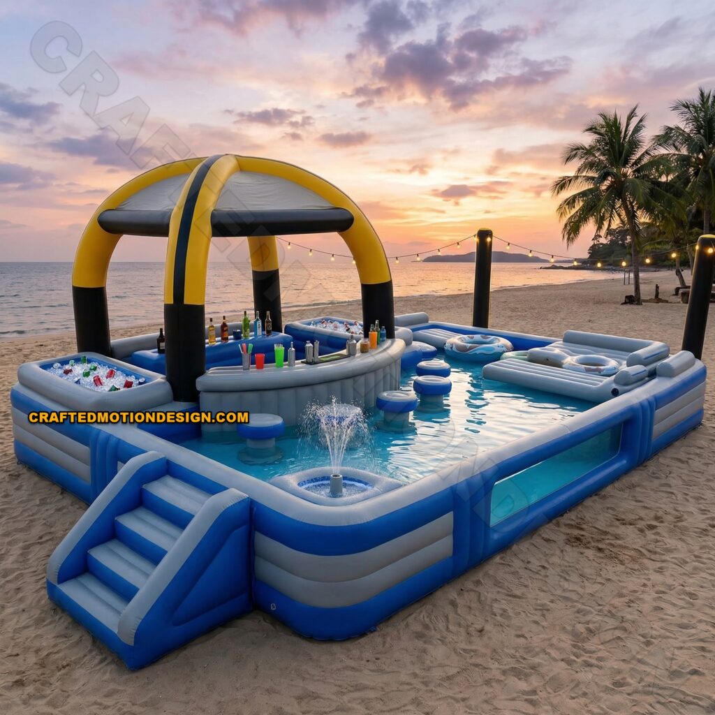 10 Best Inflatable Pool Bars for Backyard Parties inflatable pool bar floating ocean style setup