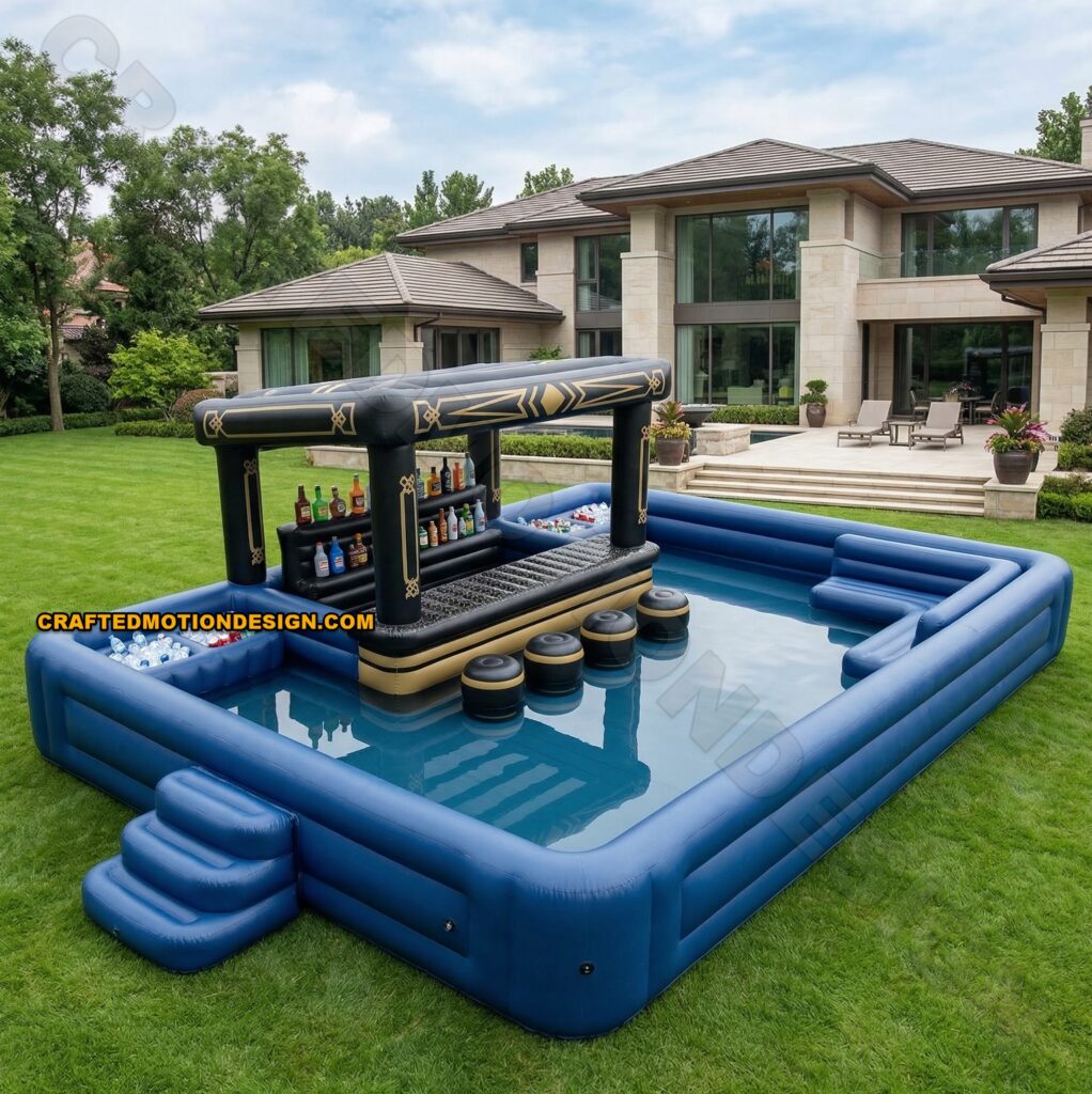 10 Best Inflatable Pool Bars for Backyard Parties large inflatable pool bar luxury backyard pool