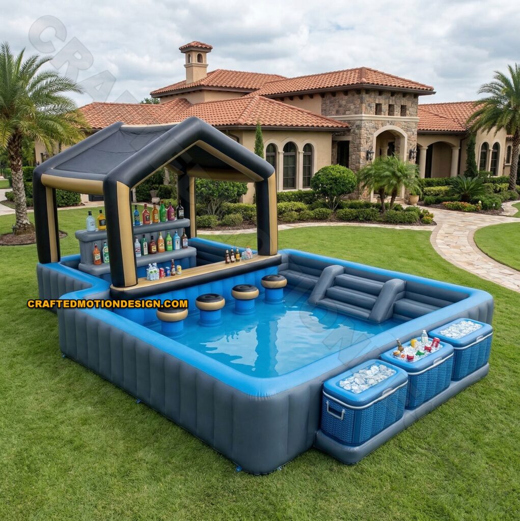 10 Best Inflatable Pool Bars for Backyard Parties luxury inflatable pool bar backyard design