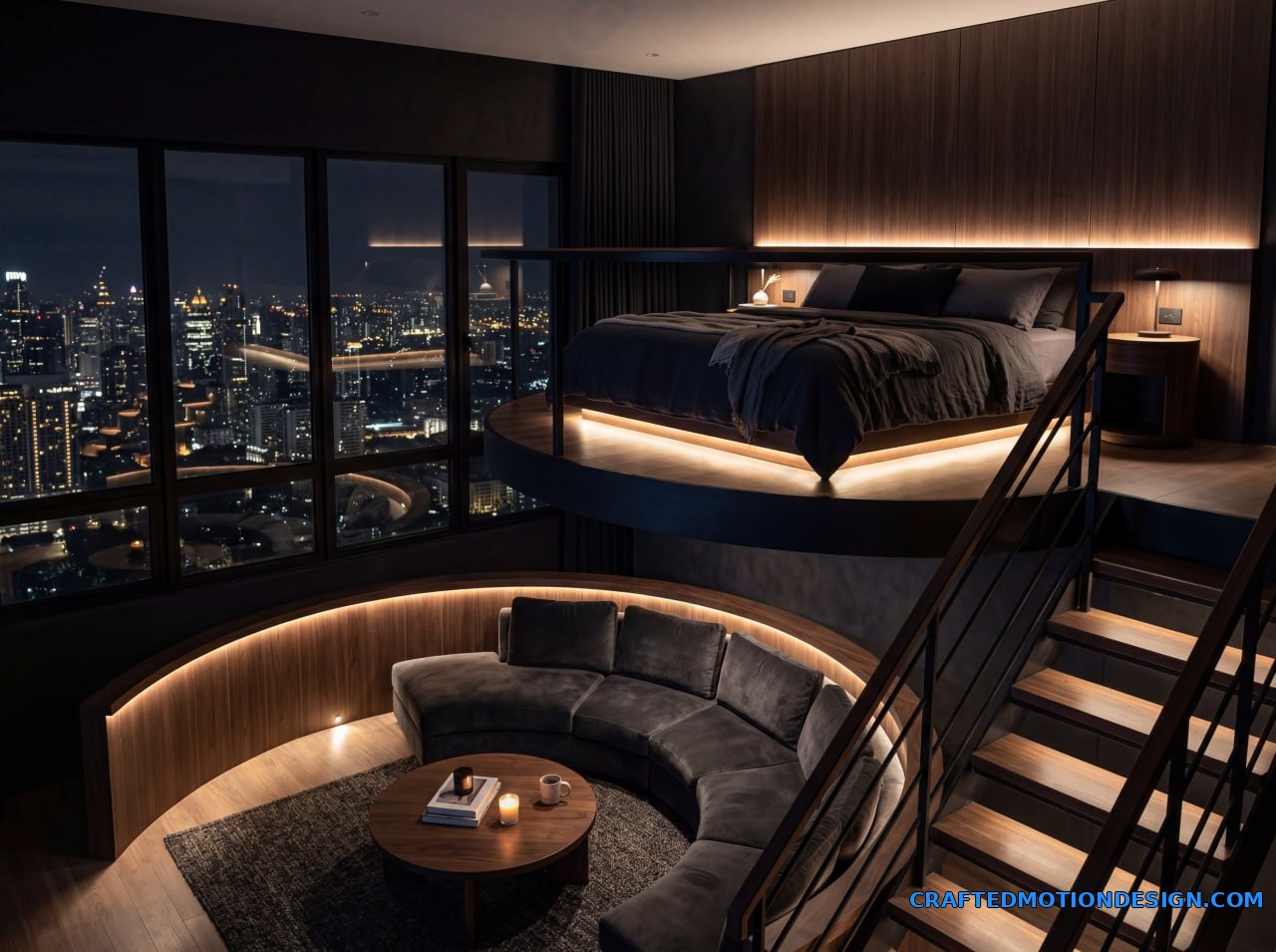 elevated loft beds 11