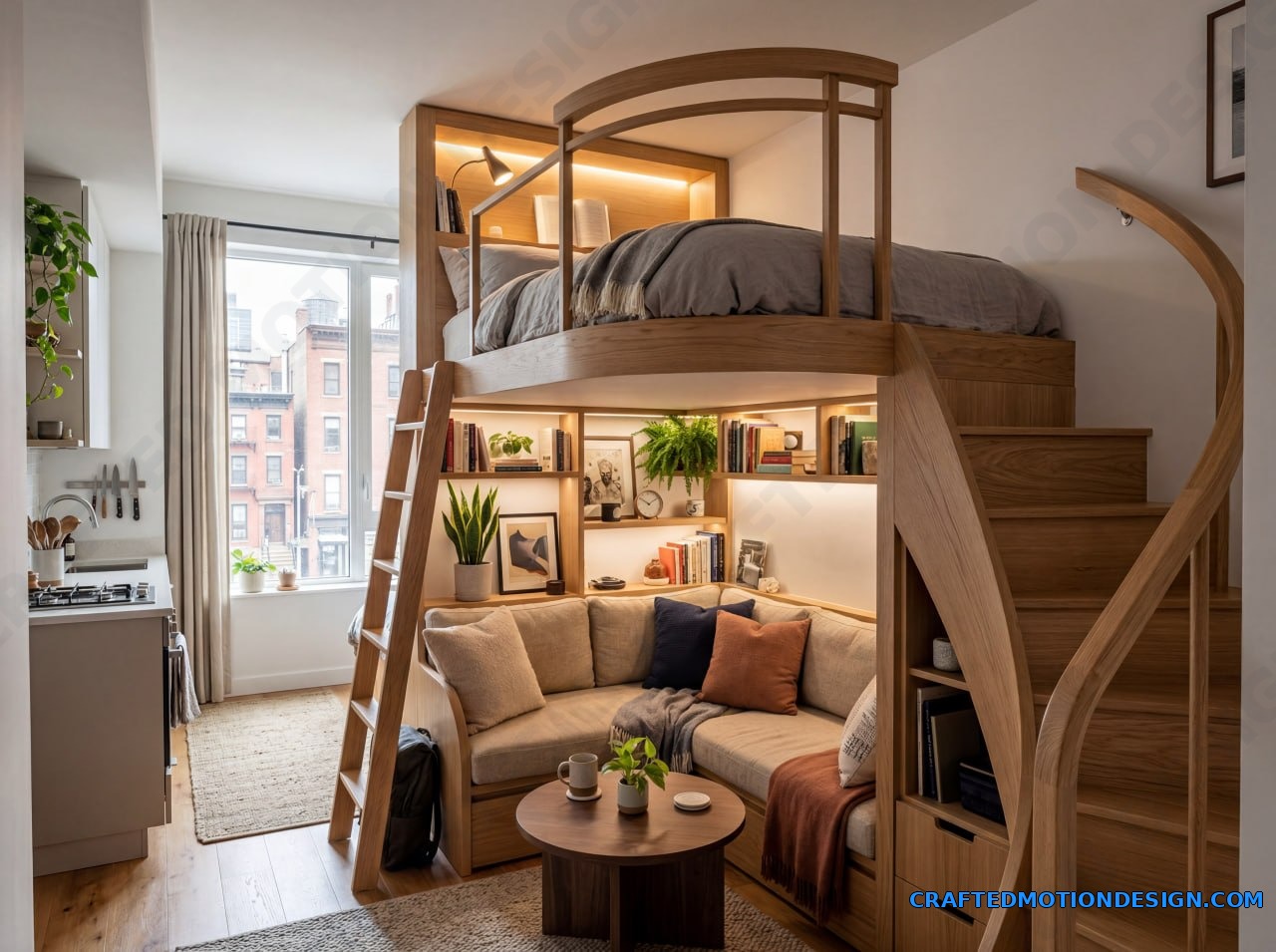 elevated loft beds 12