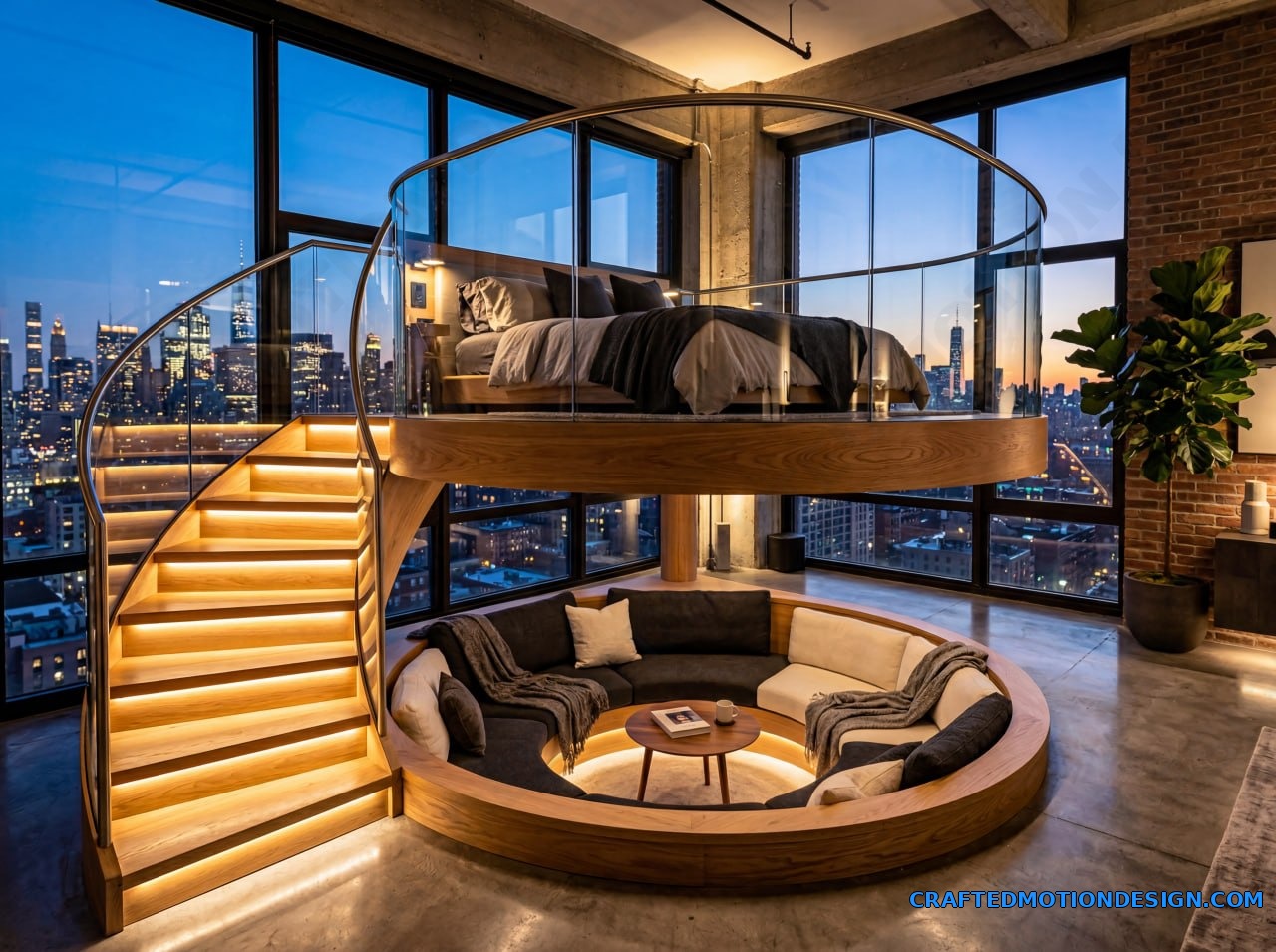 elevated loft beds 13