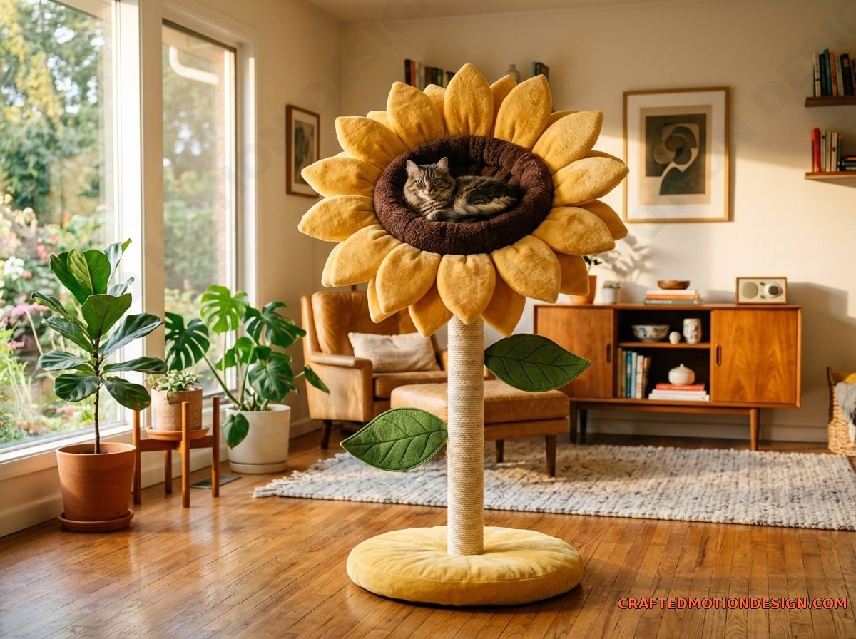 Flower Shaped Cat Trees — Pet Furniture Upgrade flower cat trees 02