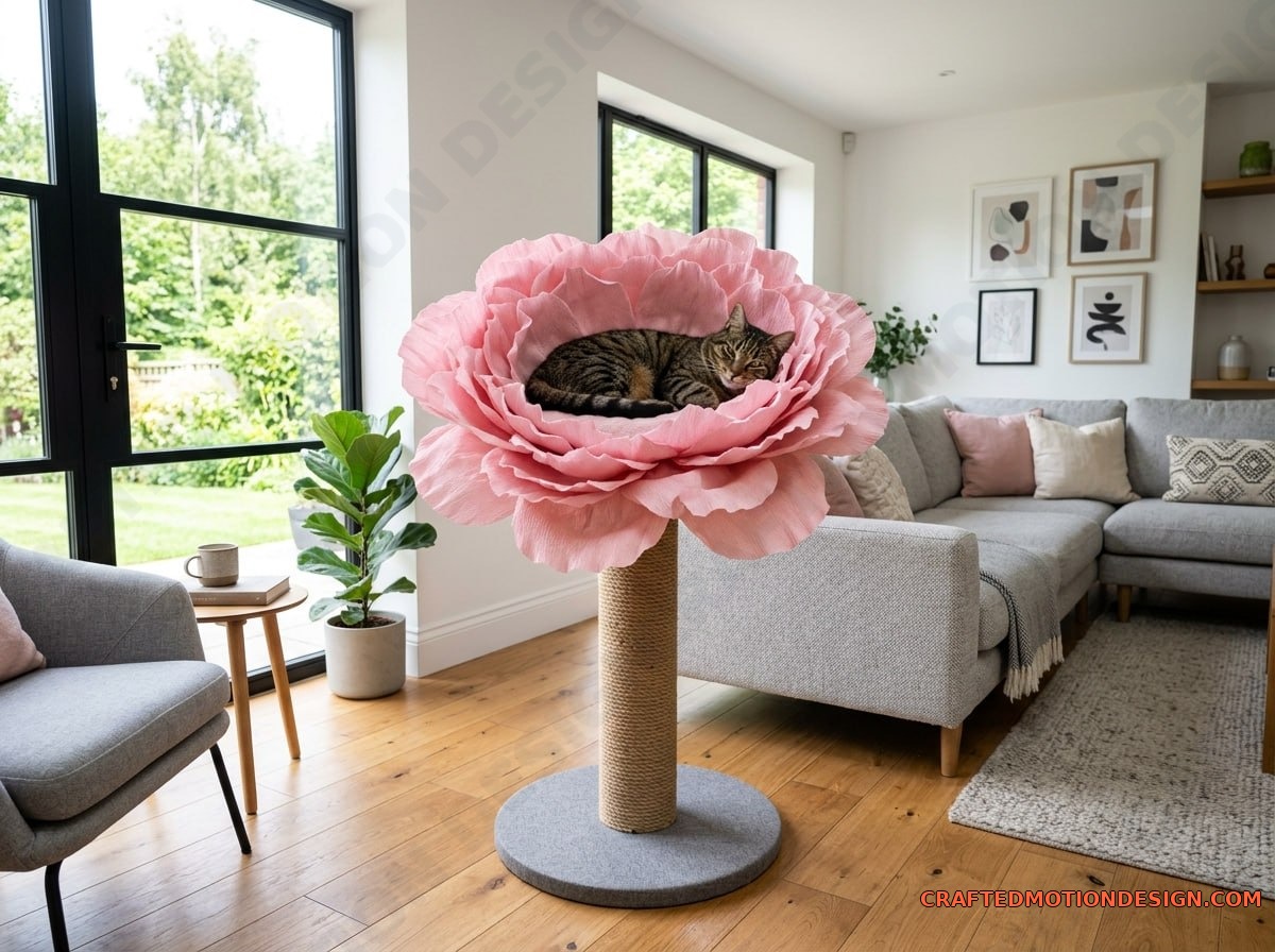 Flower Shaped Cat Trees — Pet Furniture Upgrade flower cat trees 04