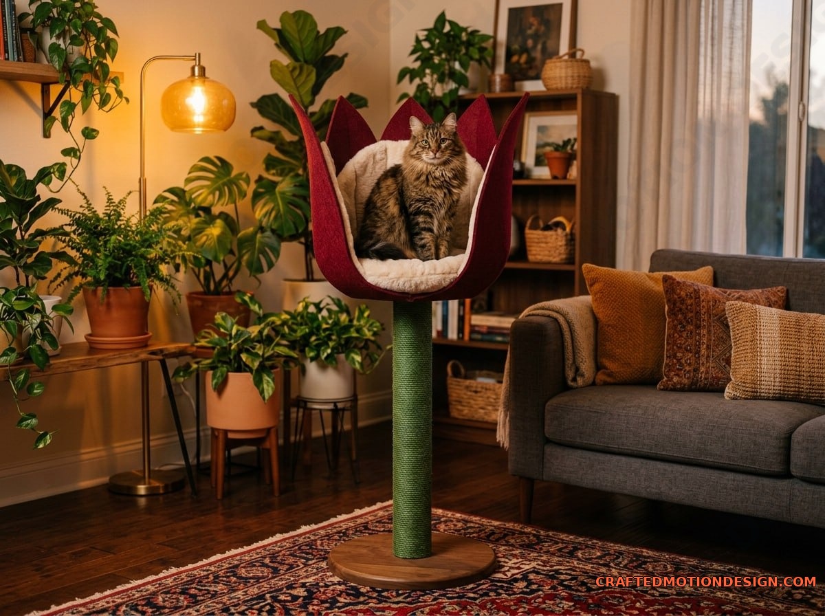 Flower Shaped Cat Trees — Pet Furniture Upgrade flower cat trees 05