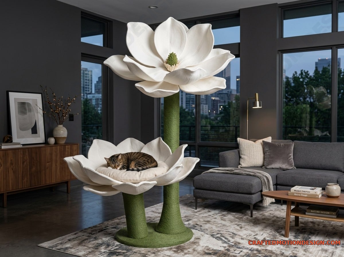 Flower Shaped Cat Trees — Pet Furniture Upgrade flower cat trees 07