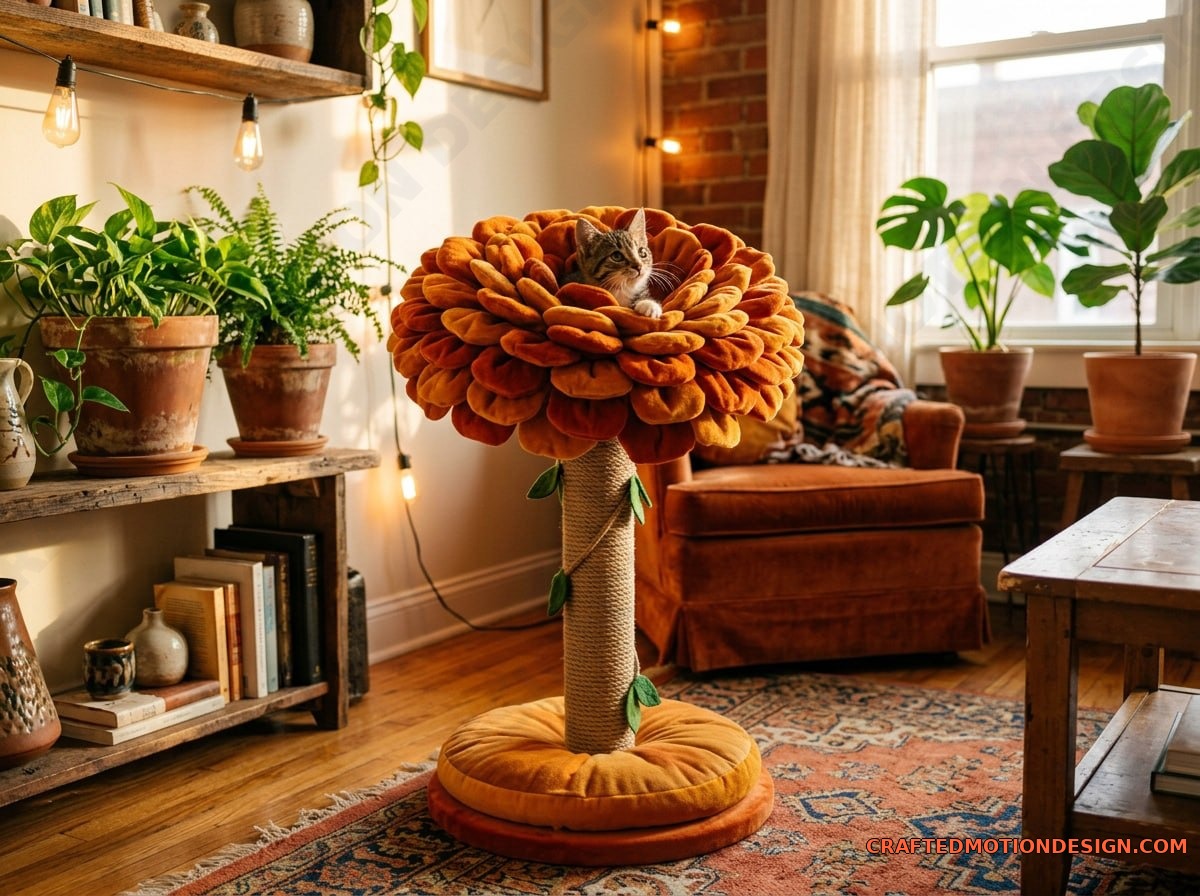 Flower Shaped Cat Trees — Pet Furniture Upgrade flower cat trees 10