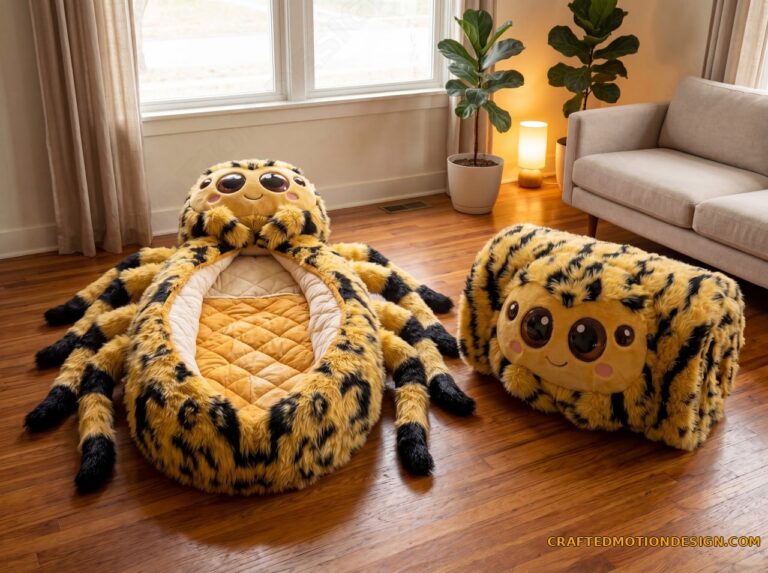 Garden orb weaver hugging spider sleeping bag open and rolled up side by side product shot
