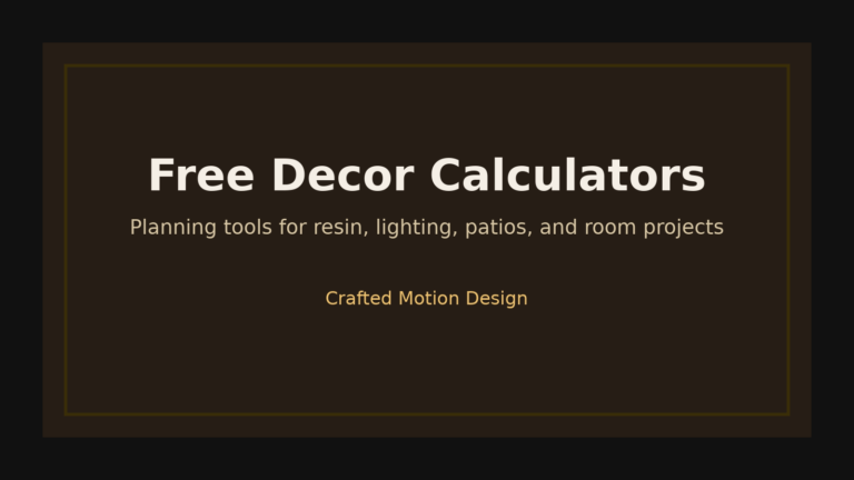 Free decor calculators and planning tools graphic