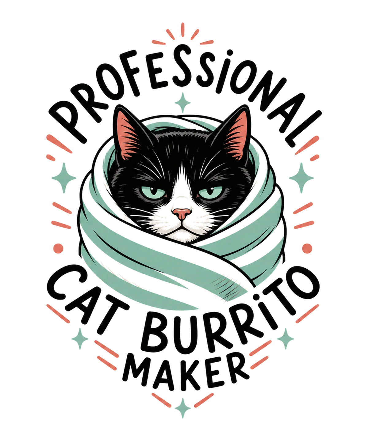 Professional Cat Burrito Maker shirt