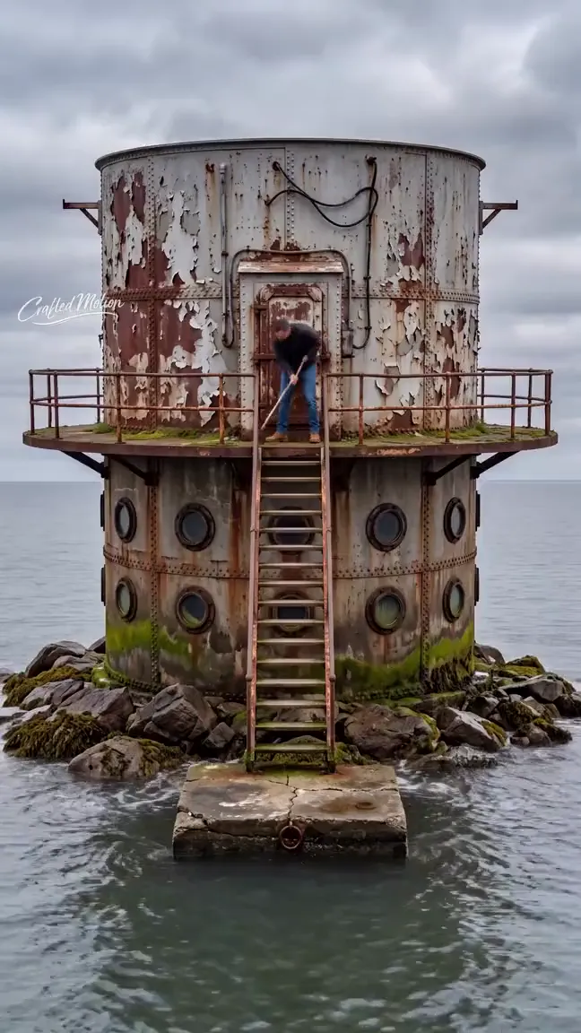 Rusted fort exterior